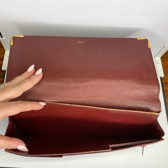 Cartier Vintage Burgundy Leather Organizer - Picture 5 of 13